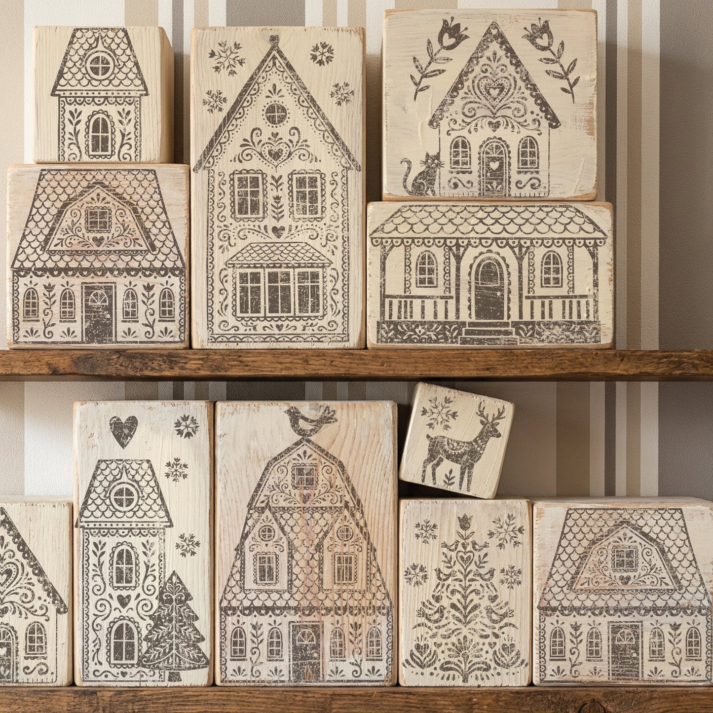 IOD Stamp Gingerbread Lane