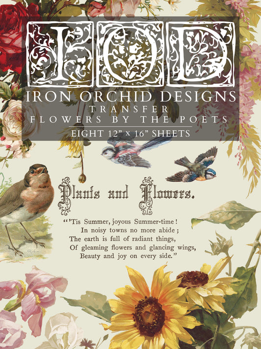 IOD Decor Transfer - Flowers by the Poets