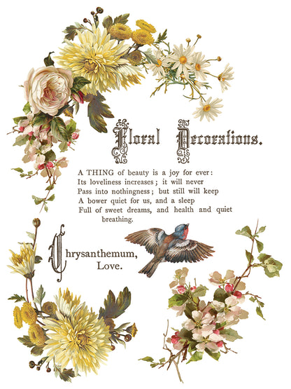 IOD Decor Transfer - Flowers by the Poets