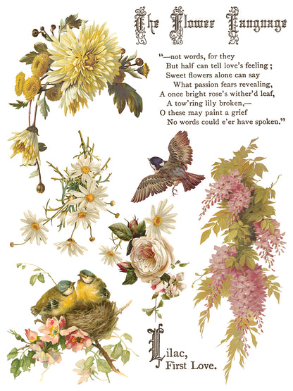 IOD Decor Transfer - Flowers by the Poets