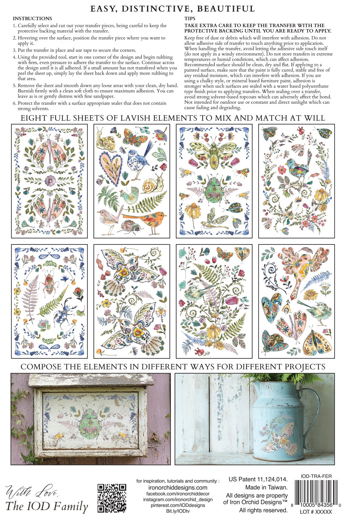 IOD Decor Transfer -Fern Fables