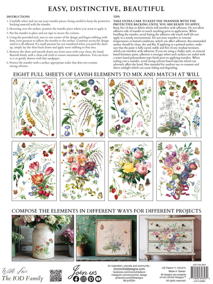 IOD Decor Transfer - Marché des Fleurs