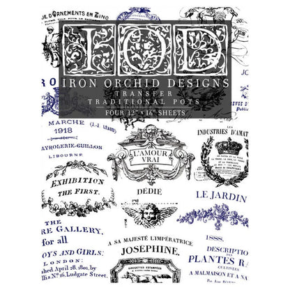 IOD Decor Transfer -Traditional Pots