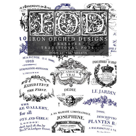 IOD Decor Transfer -Traditional Pots