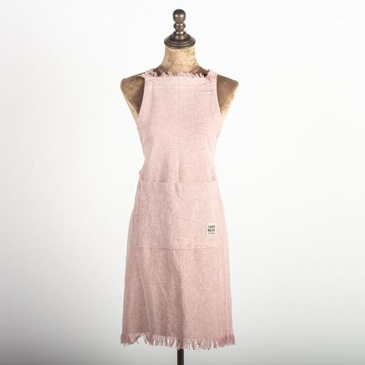 Stone Washed Apron, Pink