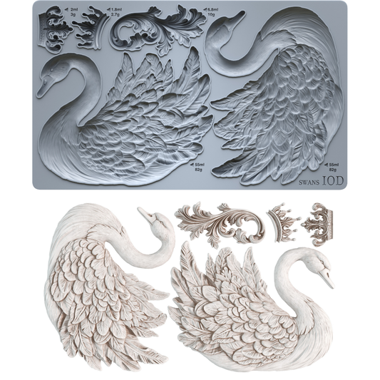 IOD Mould - Swans