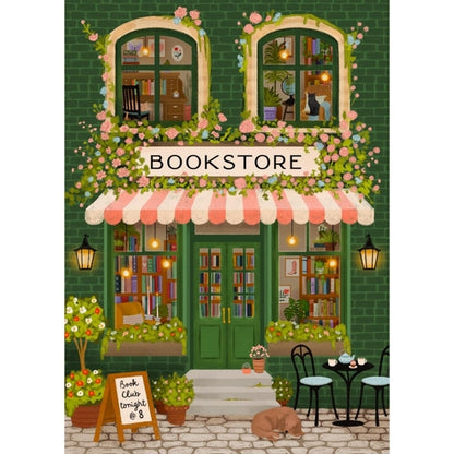 Villager Puzzle Emerald Bookstore | 1000-Piece Puzzle | Designed in Canada