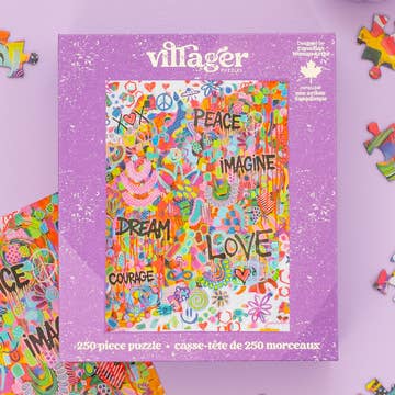 Villager Puzzle Pink Graffiti