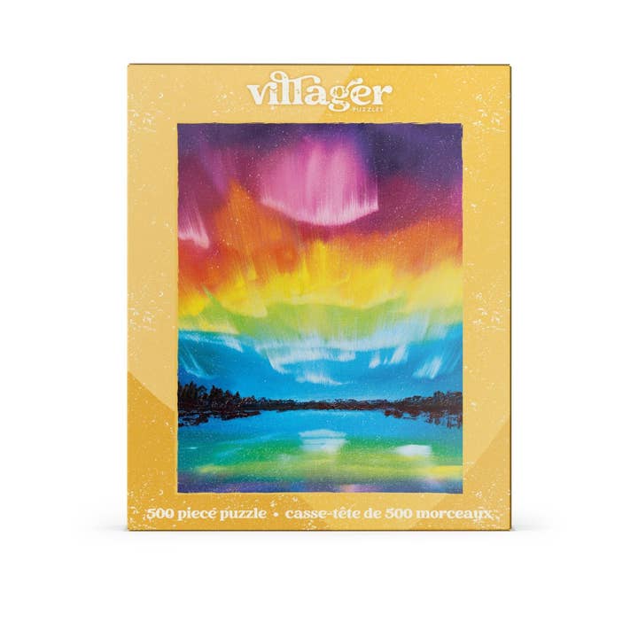 Villager Puzzle Rainbow Northern  Lights