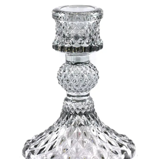 Glass Candle Holder | Smoke