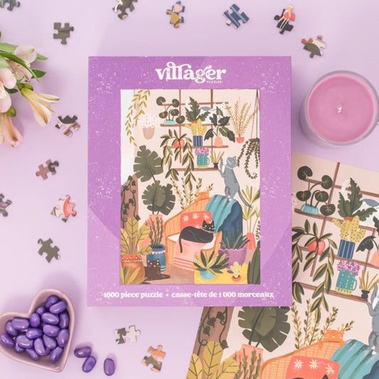 Villager Puzzle Balcony Cats