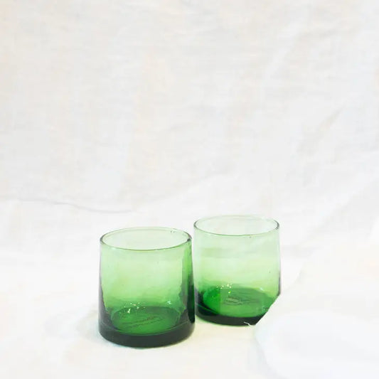 Glass Tumblers - Green