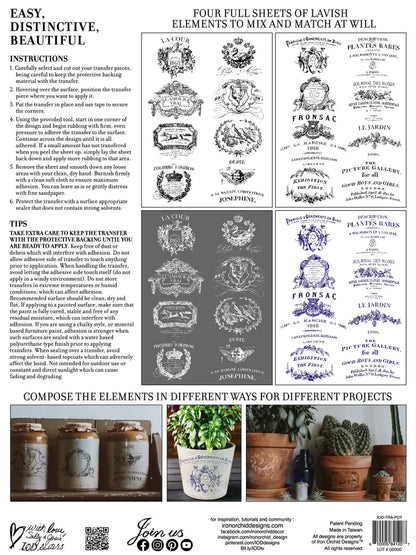 IOD Decor Transfer -Traditional Pots