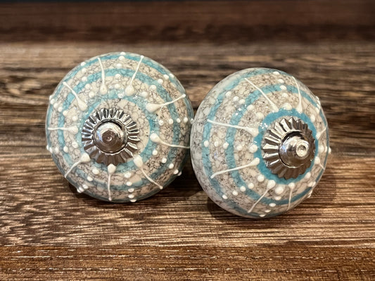 Ceramic Turquoise Knob