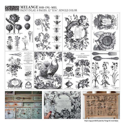 Iron Orchid Designs - Melange Paint Inlay