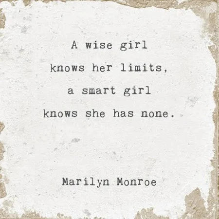 Marble Coaster A Wise Girl (Marilyn Monroe)