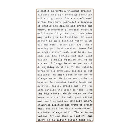 Sisters Typewriter Sign