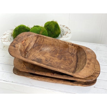 WOOD BOWL, CLASSIC DOUGH BOWL
