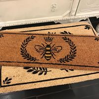 Bee in Crest Small Doormat