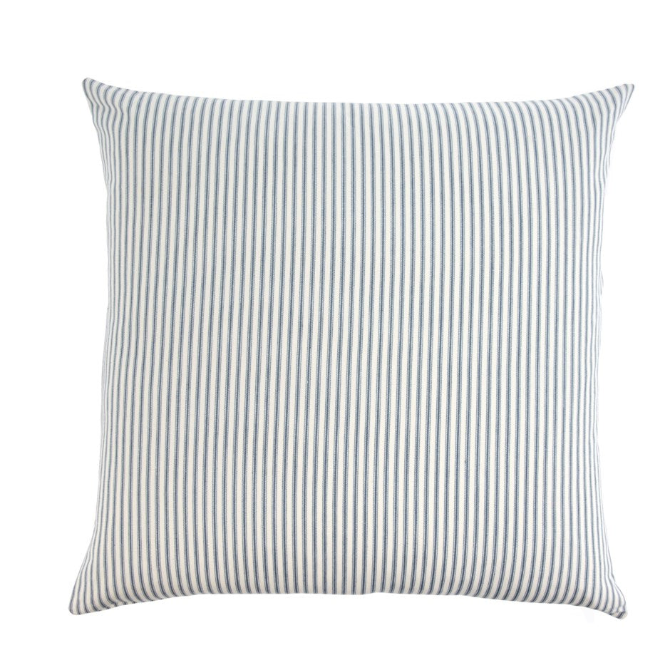 French Ticking Pillow, Navy