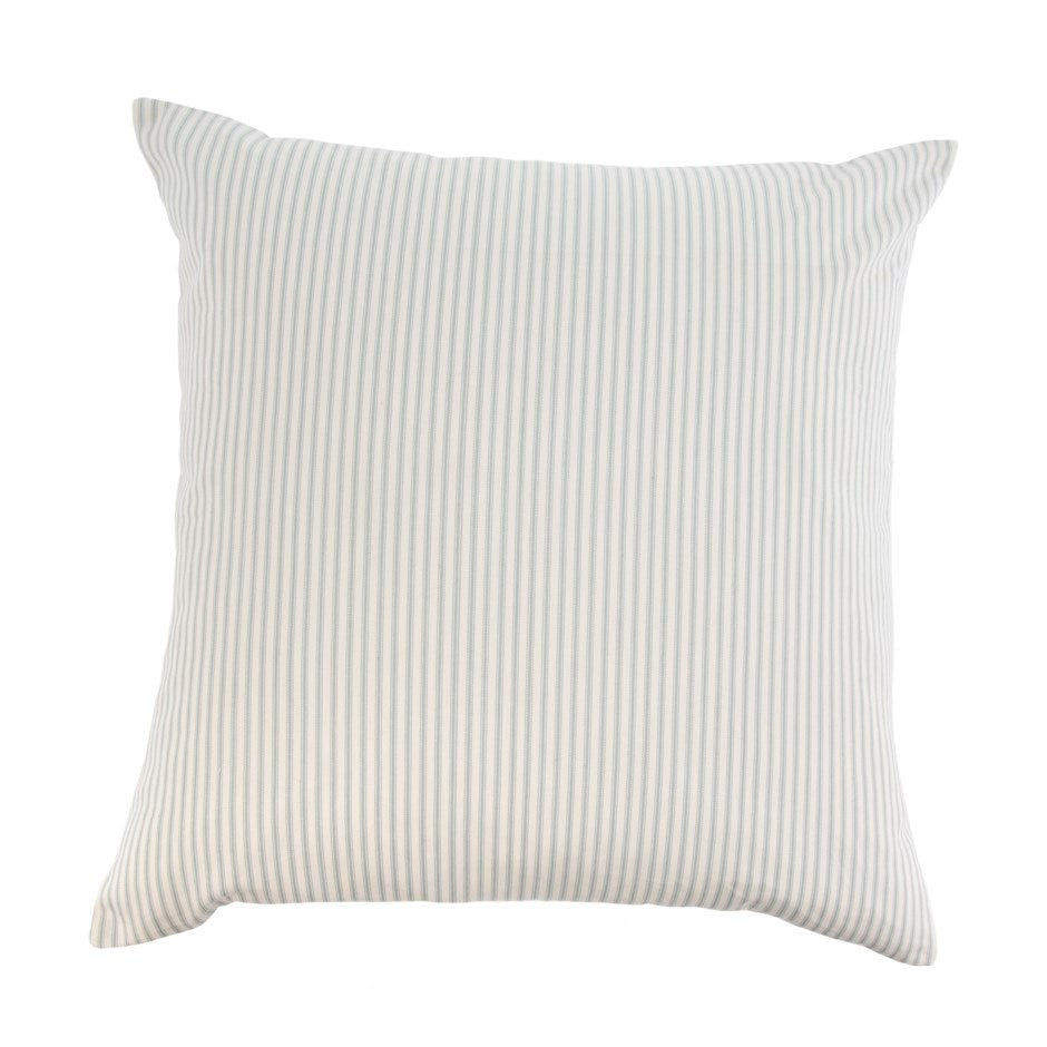 French Ticking Pillow, Grey