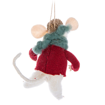 Mouse in Sweater Ornament