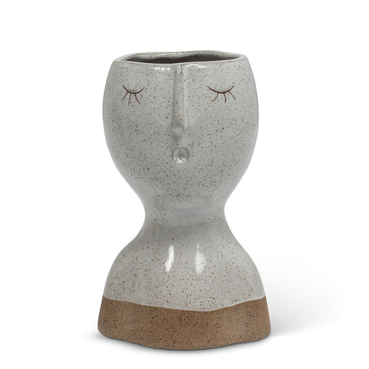 Eyes Closed Face Vase