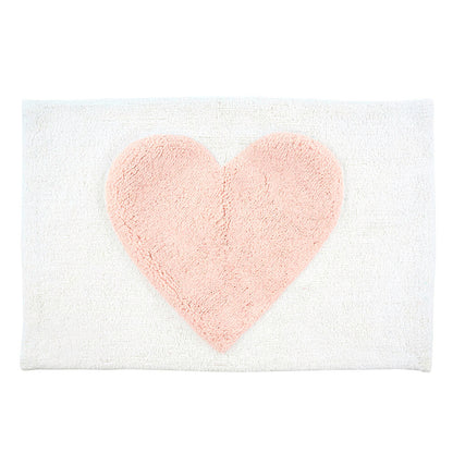 INDABA BATH MAT, PINK HEART