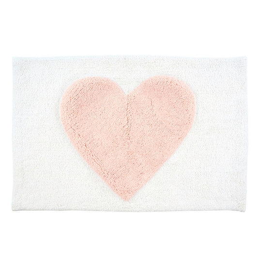 Indaba Bath Mat Pink Heart