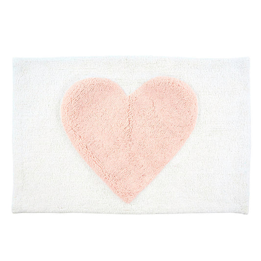 Pink Heart Bath Mat