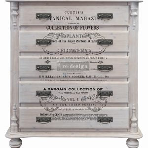 RE·DESIGN WITH PRIMA DECOR TRANSFERS® – BOTANICAL MAGAZINE – TOTAL SHEET SIZE 24″X35″, CUT INTO 3 SHEETS