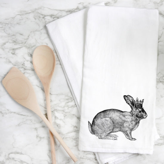 Queen Bunny Tea Towel