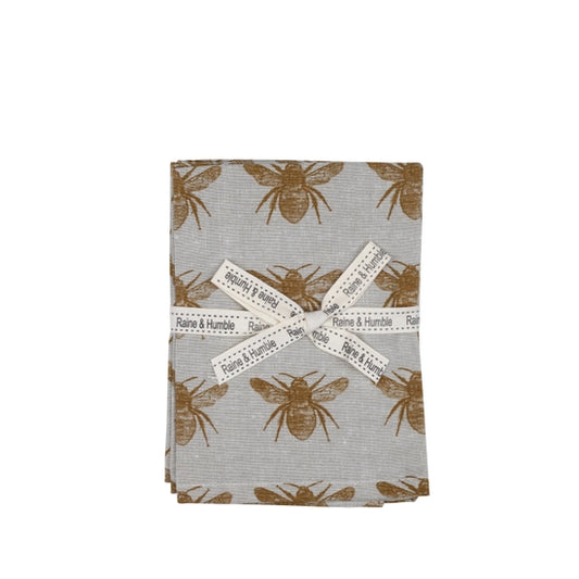 Napkin Set Abby Bee Mustard