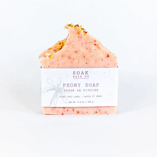 SOAK Bath Co. Peony Soap Bar