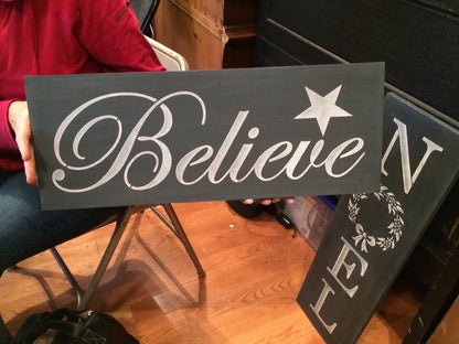 Believe Stencil