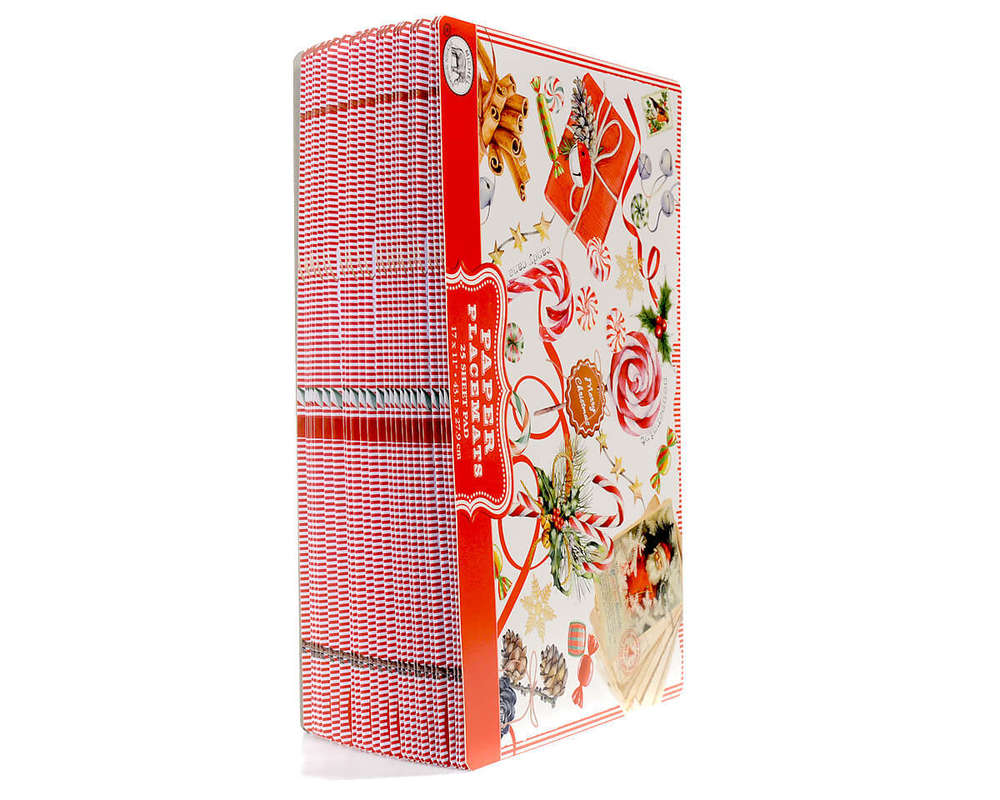 MICHEL DESIGN WORKS, PEPPERMINT PAPER PLACEMATS
