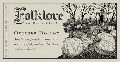 Folklore Candle, October Hollow — 10oz candle