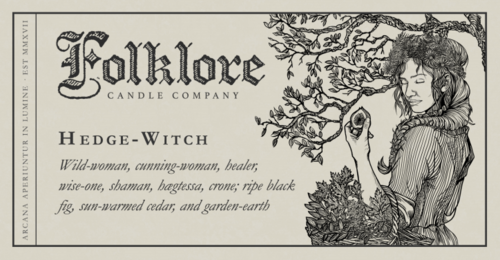 FOLKLORE CANDLE, HEDGE-WITCH — 10oz CANDLE