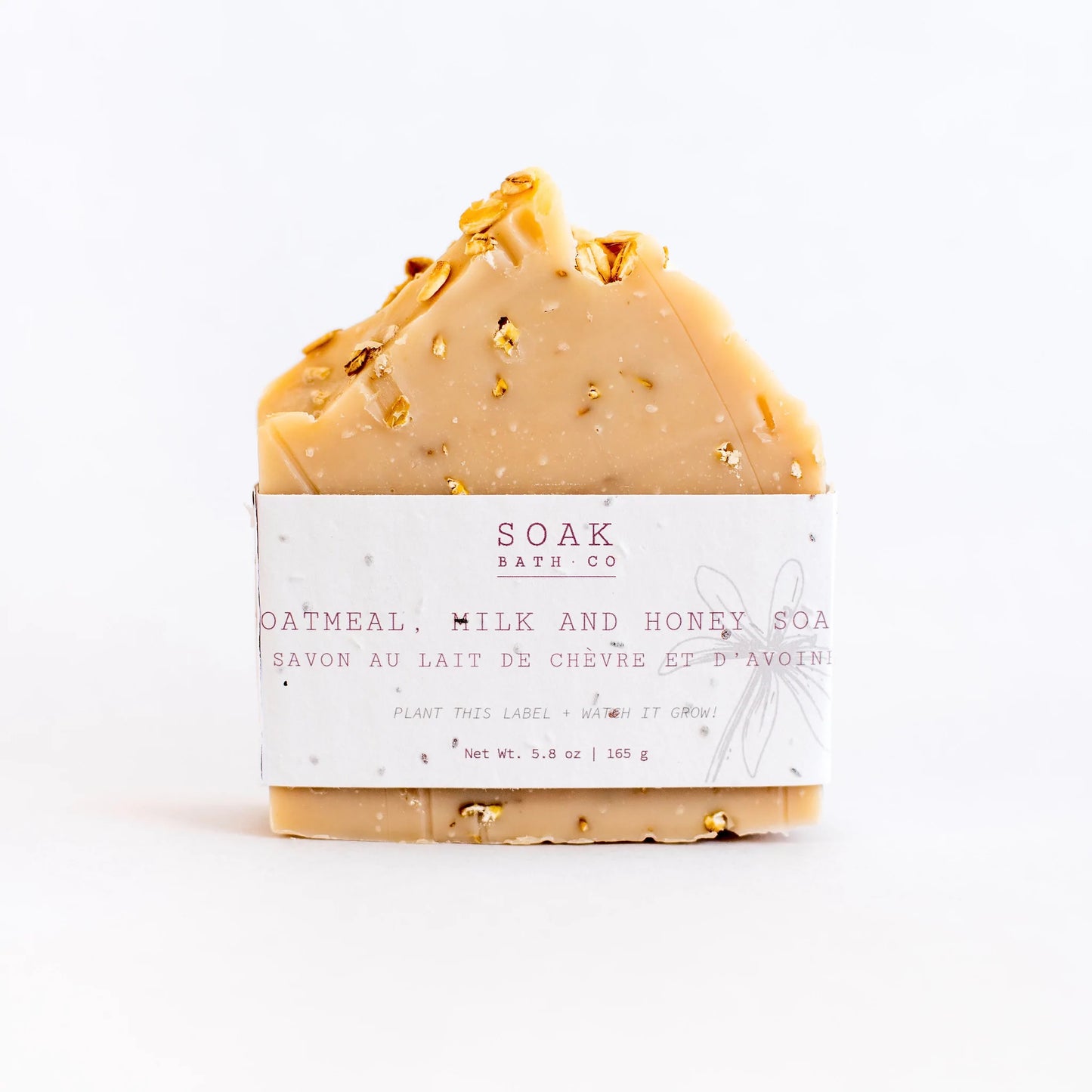Soak Bath Oatmeal, Milk and Honey Soap Bar