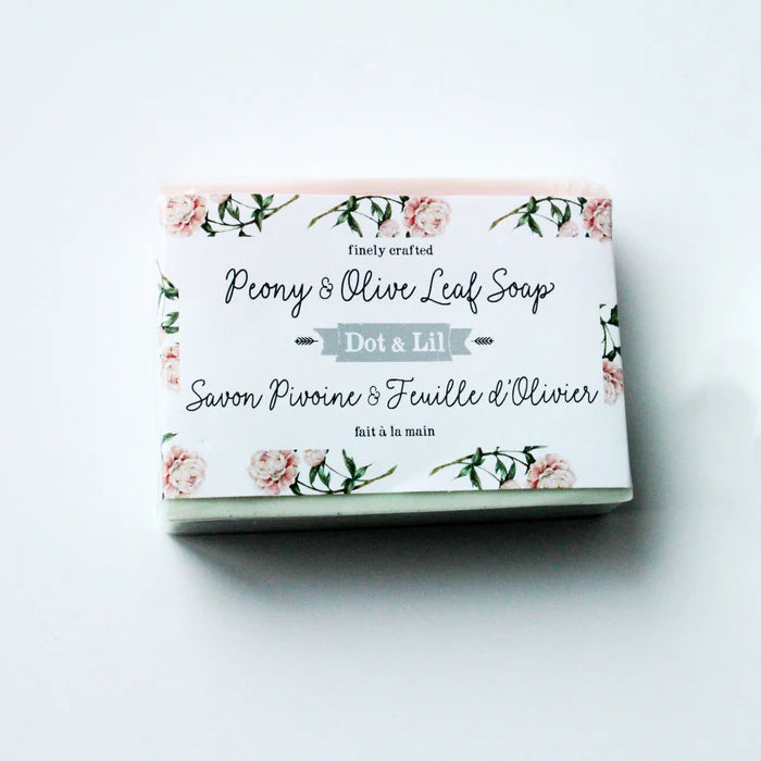 DOT & LIL PEONY & OLIVE LEAF SOAP