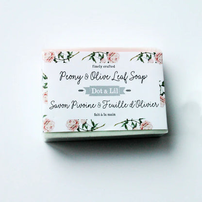 DOT & LIL PEONY & OLIVE LEAF SOAP