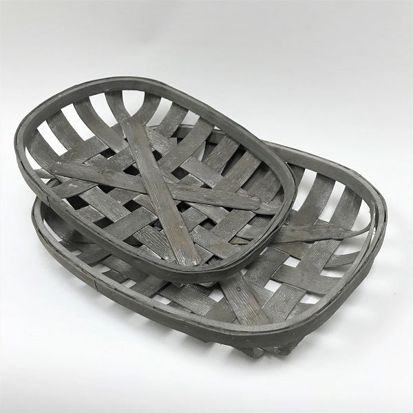 BASKET, TABACCO BASKETS SET OF 2