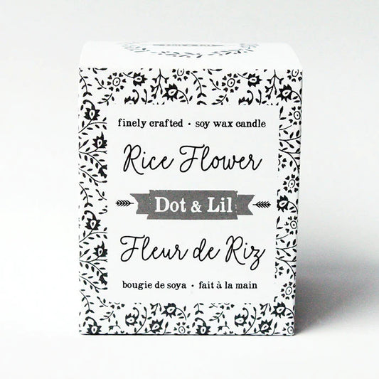 DOT & LIL, RICE FLOWER SOY CANDLE